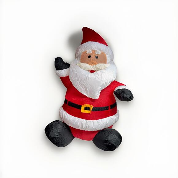Gemmy AirBlown Inflatable 4ft Santa Opened To Show Its Working Plug In NEW - Picture 4 of 12